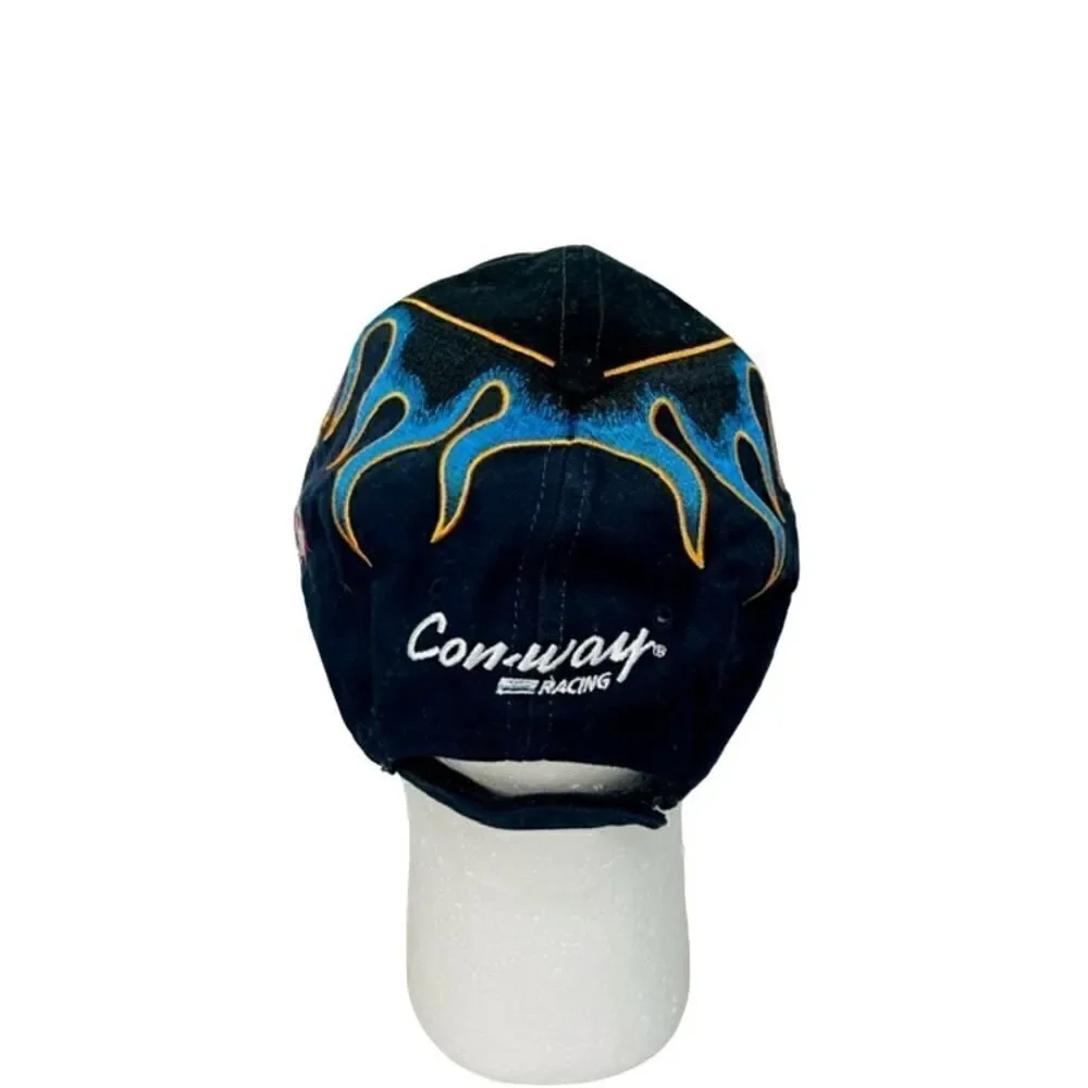 Conway Freight Hat Cap Strap Back Adjustable men Colin Braun 6 Black Blue Flames